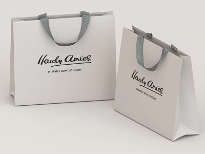 Stylish Maud Anies Clothes Shopping Bags From 14 Grail Point London 3d model