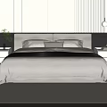 Double bed 3d model