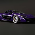 Vibrant Purple Sports Car With Sleek Aerodynamic Design And Silver Alloy Wheels