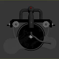 Tactical Metallic Weapon With Vertical Barrel Coiled Spring And Mechanical Top