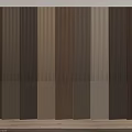 Decorative Modern Wall Paneling Design With Vertical Wooden Strips And Neutral Colors
