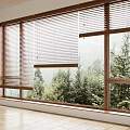 New Chinese Bamboo Curtain Straw Blinds Venetian Blinds Roller Blinds 3d model