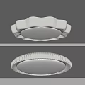 Cream wind ceiling lamp 3d model