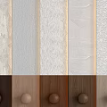 Various Textured Wall Panels In Neutral And Wooden Tones For Interior Decor