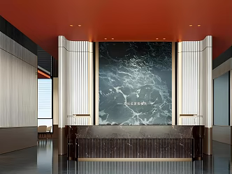Modern Sales Office Sales Office Hall Sales Office Front Desk Hotel Hall Lobby Hotel Atrium Hotel Service Desk 3d model