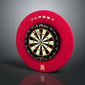 Modern Dart Board Hidden Darts Ninja Darts 3d model