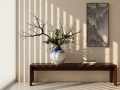 Modern Vase Flower Plant 3d model