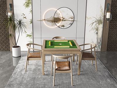 New Chinese Mahjong Table and Chair Mahjong Table model