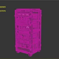 Industrial Green Metal Control Cabinet With Multiple Shelves Gauges And Drawers