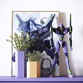 Modern Decoration Initial Number Machine New Century Evangelion Children's Robot Toy 3d model