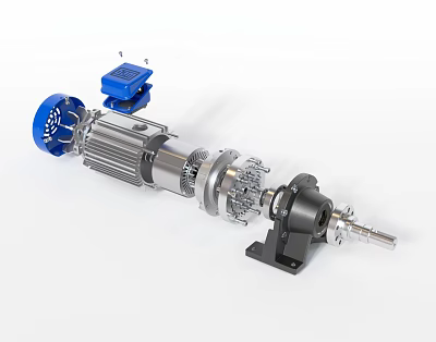 modern motor 3d model