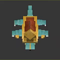 Turtle Cartoon Turtle Snapping Turtle Chickbill Turtle Reptile Cold Blooded Animal Reptile Class 3d model