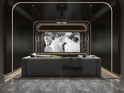 Silent Audiovisual Room 3d model