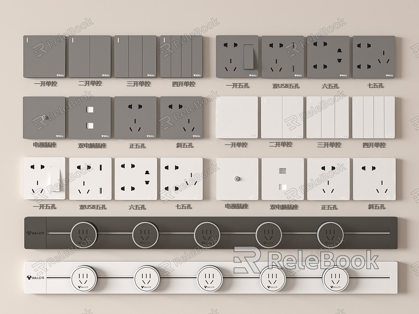 Switch socket combination model