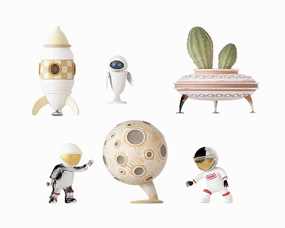 Modern ornaments jewelry ornaments 3d model