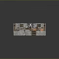 Pirate Themed Interior With Stone Walls Staircase Pirate Flag Barrels And Ropes