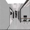 Modern Mall Photography Studio Interior With Photos On Wall Reception Desk And Chairs