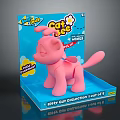 Soft Pink Fluffy Cat Plush Toy From Fluffy Cat Collection With Soft Texture