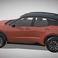 Orange Modern SUV Featuring Black Roof Sleek Exterior And Alloy Wheels