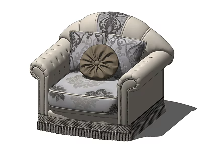 Single sofa 3d model
