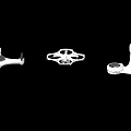 Various Types Of Drones With Different Designs And Components On Black Background