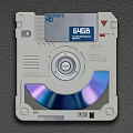 Electronic Storage Device With 64GB Capacity Retro Design And CD Disc Element