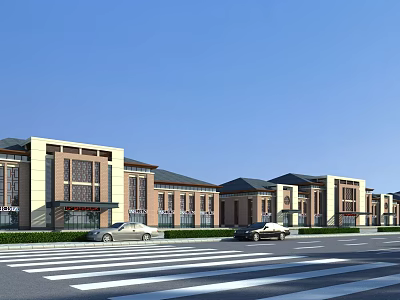 New Chinese-style office building 3d model