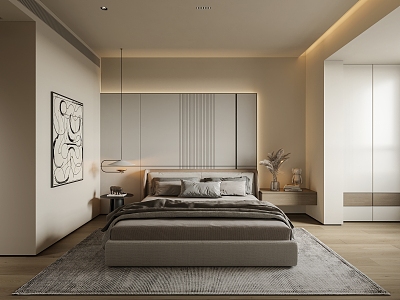 Modern Master Bedroom model