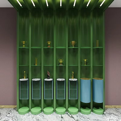 Modern Display Cabinet Creative Trophy Display Cabinet Wall Cabinet 3d model