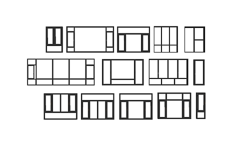 Modern casement window 3d model