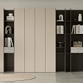 Bookcase Bookshelf Display Cabinet Book Ornaments Multifunctional Decorative Cabinet Combination Bookcase Open Bookcase 3d model