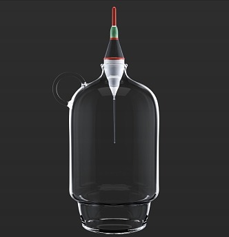 Decorative glass bottle container 3d model