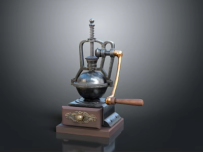 Vintage Mechanical Computer Device With Classic Metal Structure And Retro Design Elements 3d model