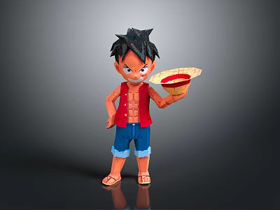 One Piece Cartoon Characters Cartoon Fox Man Virtual Characters Fantasy Characters Magic Characters Virtual Characters 3d model