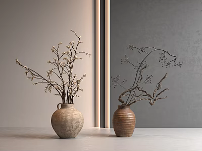 New Chinese Vase Flower arrangement 3d model