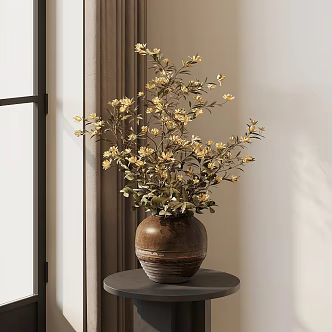 modern floral art floral potted plant green plant potted plant artificial flower ornaments flower arrangement floral art 3d model