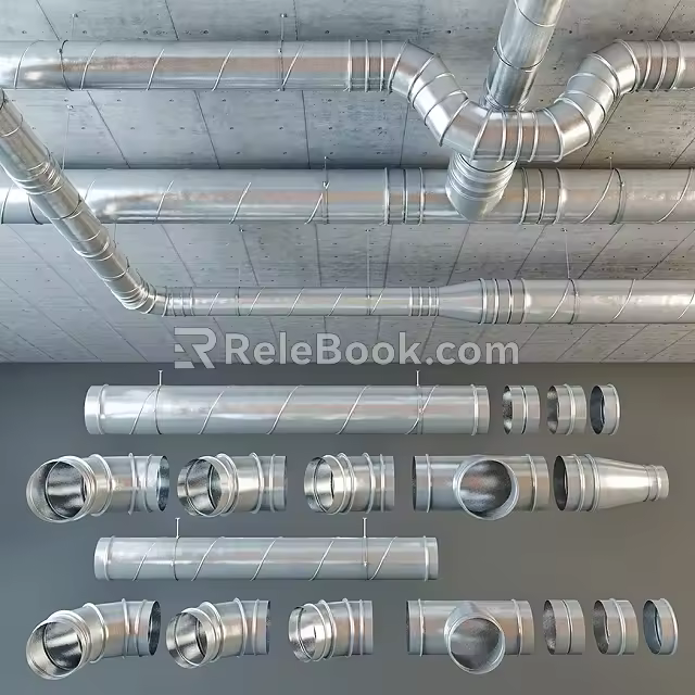 Ventilation pipe 3d model