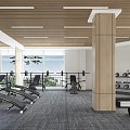 Modern Gym Simple Gym 3d model