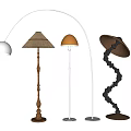 Floor lamp decorative lamp table lamp reading lamp fishing lamp 3d model