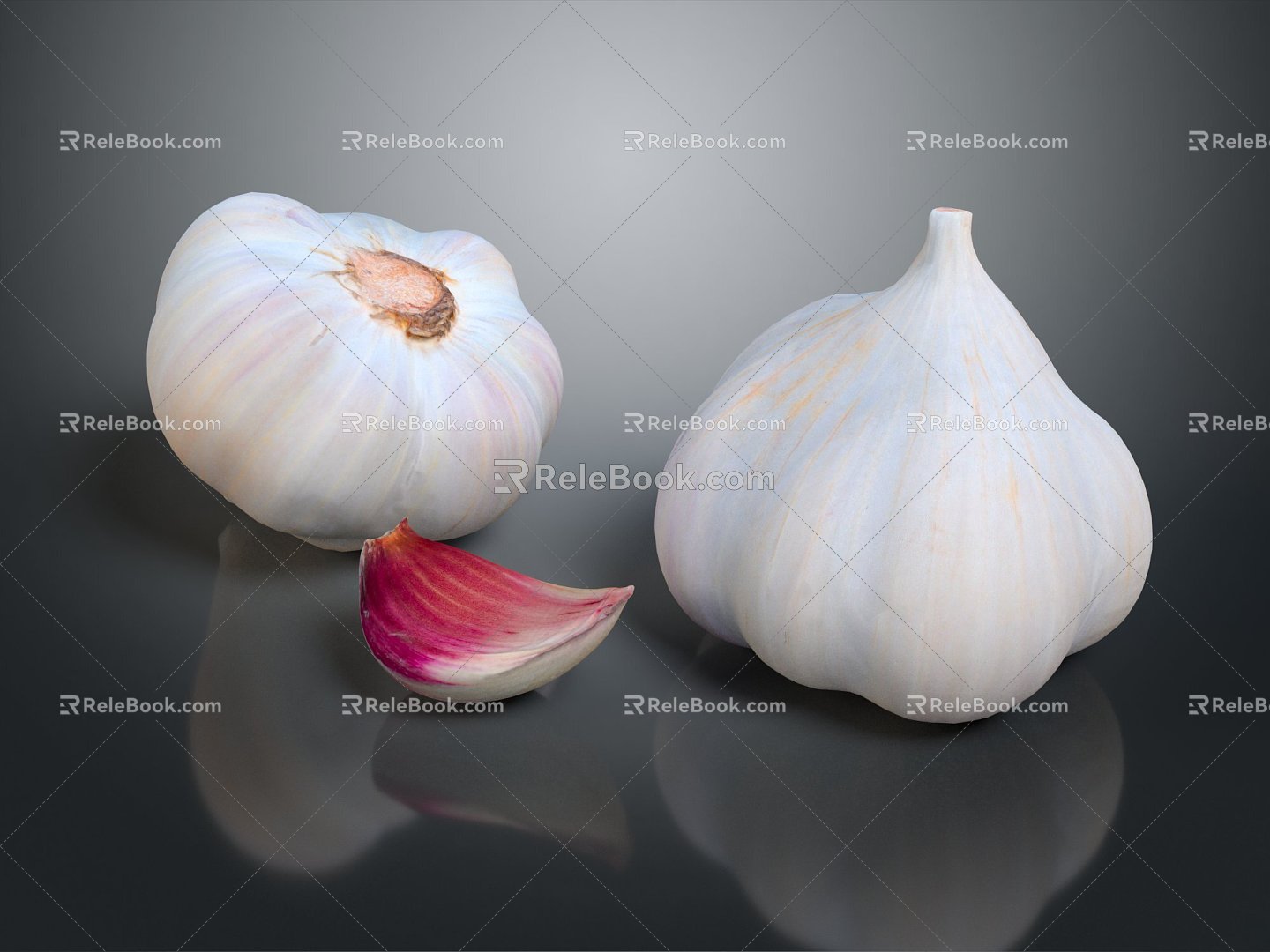 Modern Garlic Vegetable Ingregable Items model