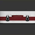 Portable MEDICORP First Aid Kit With Red Cross And Red Handle White Case