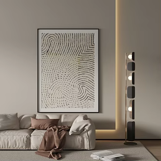 modern decorative painting 3d model