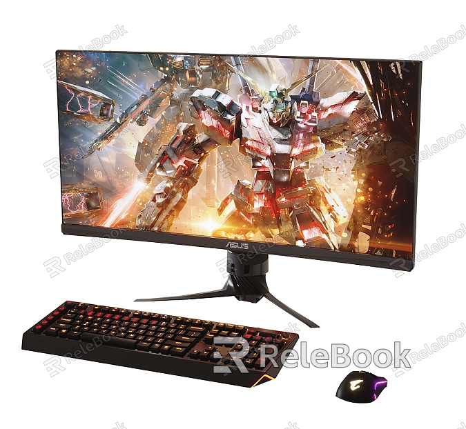 computer monitor mechanical keyboard mouse model