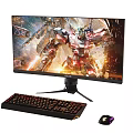 computer monitor mechanical keyboard mouse 3d model