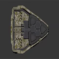 Castle Style Architectural Models With Stone Decorative Patterns And Layered Design