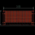 Yellow Construction Safety Barrier With Grid Mesh Design 3 Meters Length