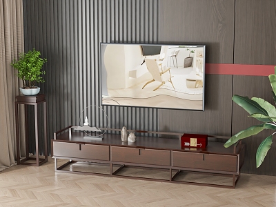 New Chinese TV Cabinet 3d model