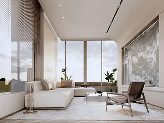 Chaji Wind Hotel Sales Office Negotiation Area Lounge 3d model
