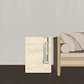 Modern Side Table Stone Side Table Corner Table 3d model