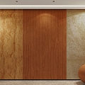 Rammed earth texture wall panel background wall 3d model